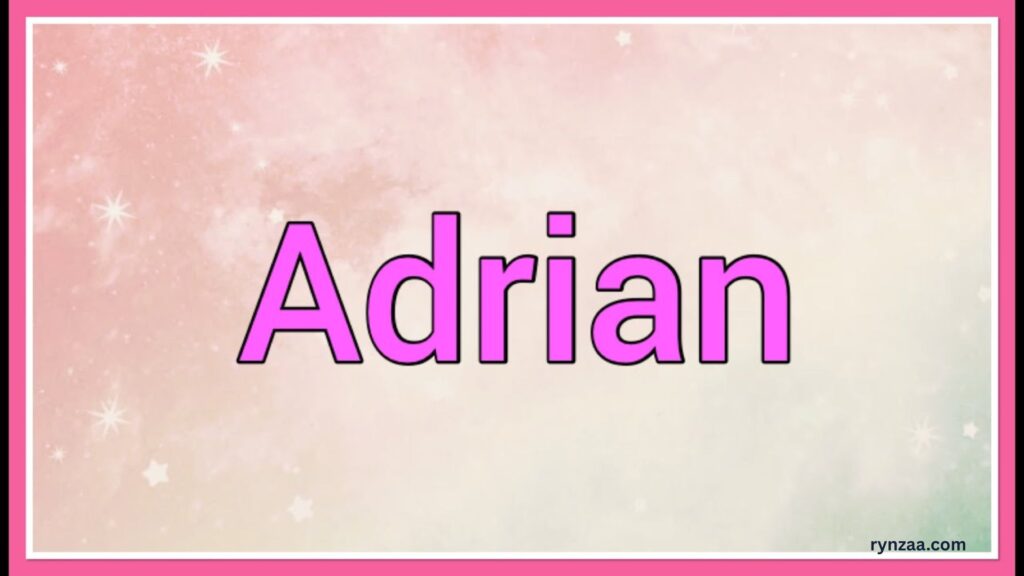 Adrian Name Meaning in Bible